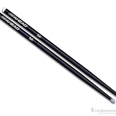 Ahead 5A Aluminum Drumsticks - Delrin Nylon Tip - One Pair Drum Sticks image 1
