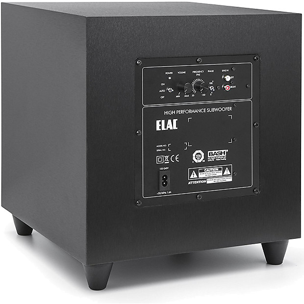 Elac Debut Series S10 200W Powered Subwoofer DS101 BK Reverb