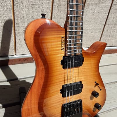 Kiesel Zeus Z6, mahogany/flame maple body, walnut neck, | Reverb