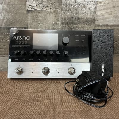 Donner Arena 2000 Multi-Effect Guitar Pedal AMP Modeling Multiple Effects Processor W/Power Supply for sale