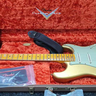 Fender Stratocaster '62 Bone Tone Journeyman Relic Limited Edition - Aztec Gold for sale