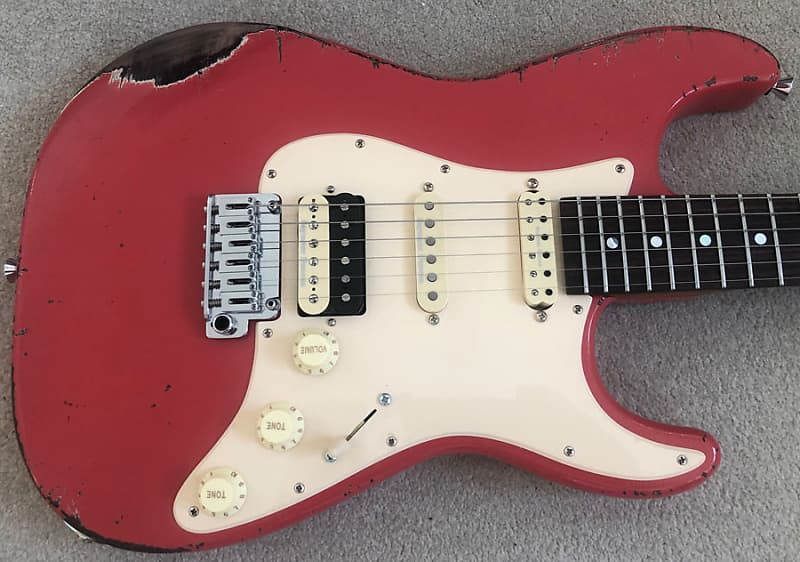 Stormshadow Guitarworks Dbs Ss0102 Fiesta Red Relic Nitro Reverb Uk 6735