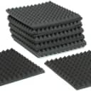 Auralex 2 inch Studiofoam Pyramids 2x2 foot Acoustic Panel 12-pack - Charcoal
