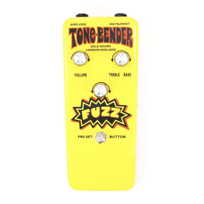 2013 Sola Sound Tone Bender Yellow Hybrid Fuzz by Colorsound Vintage Reissue Effects Pedal Stompbox Macari’s image 1
