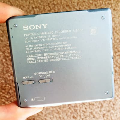 Immagine Sony MZ-R91 Walkman MiniDisc Player, Excellent Blue !! Working!! - 3