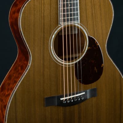 Santa Cruz OM-45 Renaissance Cedar and ‘The Tree’ Mahogany Custom with Japanese Awabi Pearl NEW image 6
