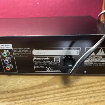 Panasonic DVD-RV31 Audio CD and DVD Player - Digital Optical