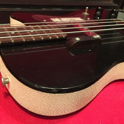 Dan Armstrong Modified Danelectro Bass 1969  Black / White imagen 11