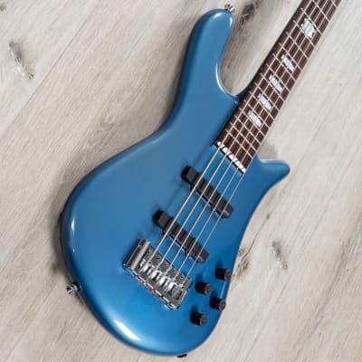 Spector Euro 5 Classic 5-String Bass, Rosewood Fretboard, Solid Metallic Blue Gloss image 2
