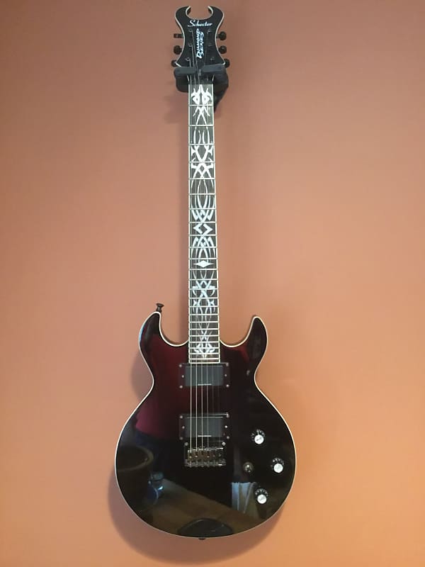 ギター Schecter Diamond series Danien Devil Schecter 6 String Diamond Series Devil Spine Red Electric
