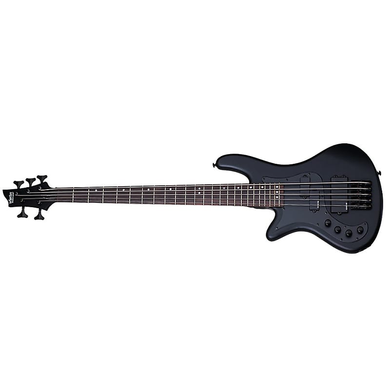 Schecter Stiletto Stealth-5 String LH Bass Rosewood Fretboard | Reverb