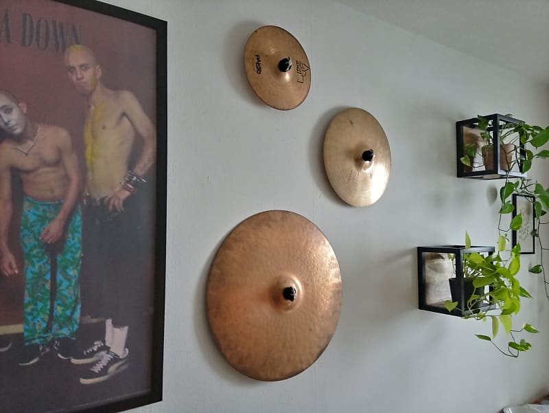 Beckenwandhalter - Cymbal wallholder - Beech - Perfect gift for drummers - Geschenk für Schlagzeuger - sichere Beckenmontage an die Wand image 1