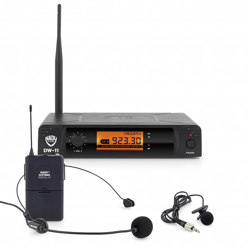 Nady DW-11 LT-HM Digital Wireless Lapel and Headset Microphone System image 1