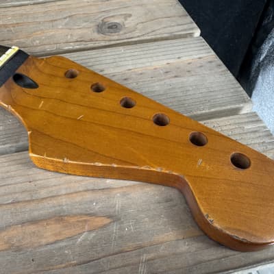Real Life Relics Nitro Roasted Curly Flame Maple Stratocaster® Style Neck Rosewood 22 Stainless Steel Frets SMRF22SS #4 image 2