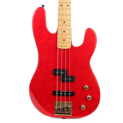 1981 Charvel Pre-Pro Bass Birdseye Maple Transparent Red for sale