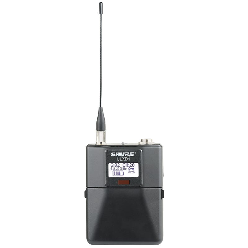 Shure ULXD1 Wireless Bodypack Transmitter (G50 Band - 470-534 MHz) image 1