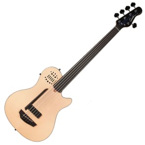 Godin A5 Ultra 5 String Semi Acoustic Bass - Ebony Fretless Fingerboard With Synth Access & Bag! image 1