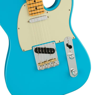 Fender American Professional II Telecaster Electric Guitar (Miami Blue, Maple Fretboard) image 8