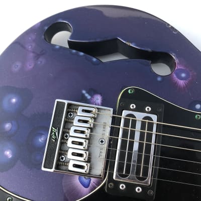 Peavey T60 Electric Guitar F Hole Custom Paint Ole Petula One of a Kind image 3