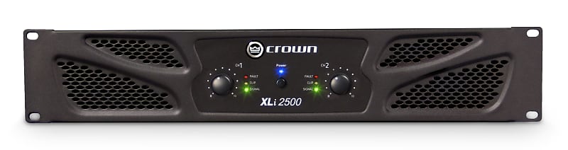 Crown XLI 2500 2-Channel 750-Watt Power Amp 2010s - Black image 1