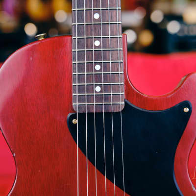 K-Line "KL Series" Single Cut Jr. Style Electric Guitar - Relic'd 2 Cherry Finish - Brand New! image 3