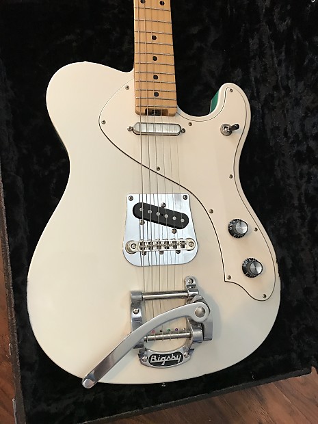 2016 Veritas Texas Miracle w Bigsby Telecaster Style White Turquoise Reverb