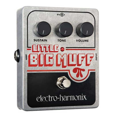 Electro Harmonix Little Big Muff Pi Distortion Sustain Pedal with True Bypass, Mono Audio, and Analog Controls for sale