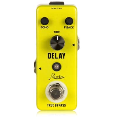 Rowin LEF-314 -Delay Analog Mini Guitar Effect Pedal 20ms to 620ms True Bupass Ships Free image 1