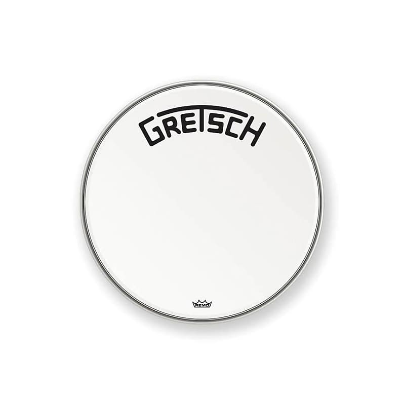 Gretsch GRDHCW18B Broadkaster Logo Coated Bass Drum Head - 18" image 1