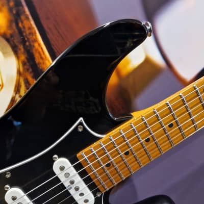 Ibanez AZ2204B-BK Prestige E-Guitar 6 String - Black + Case M20AZ image 2