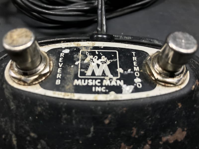 Vintage Music Man Inc. Footswitch Tremolo Reverb 1970s Black Reverb
