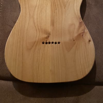 unfinished natural tele telecaster t-style body image 2