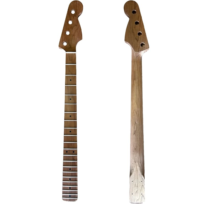Roasted Maple P Bass Style Neck, SS Frets, TUSQ Nut, Steel Rods image 1