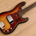 1963 Fender Precision Bass Vintage Pre-CBS Electric Bass Guitar Sunburst, J Black Finish