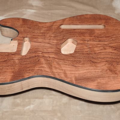 Unfinished Tele 2 Piece Center Joined Ash Body 2 Piece Pau Ferro Top With Black Binding 6lbs 6.9oz! image 6
