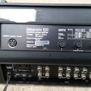 Vintage Nakamichi 610 Control Preamplifier Made in Japan | Reverb
