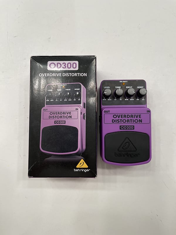 Behringer OD300 Overdrive Distortion Guitar Effect Pedal + Reverb