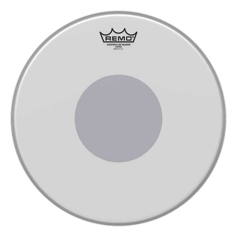 Remo CS-0114-10 Controlled Sound Coated Drumhead - Black Dot - 14 in. Batter image 1
