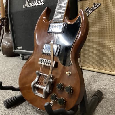 1973 Gibson SG Standard Walnut Bigsby image 9