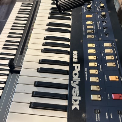 Korg PolySix 1980s - Navy Blue w/ Upgraded CPU