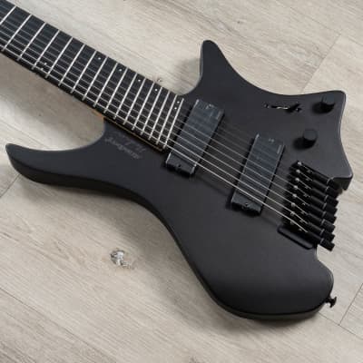 Strandberg Boden Metal NX 8 Multi-Scale Headless 8-String Guitar, Black Granite