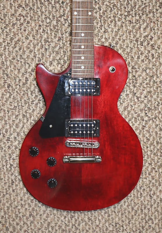 Left Handed 2017 Gibson Les Paul Faded T - Worn Cherry | Reverb