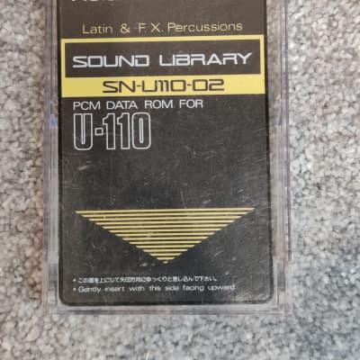 Roland U-110 Sound Library Card - SN-U110-02 - Latin and FX Percussions PCM Card