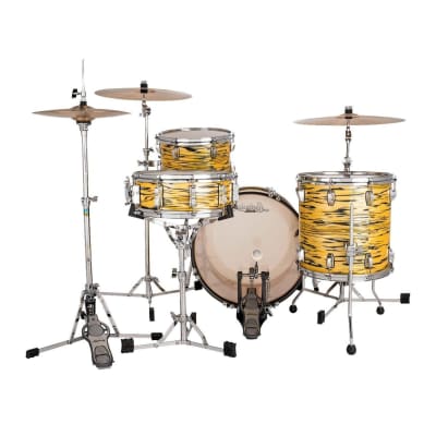 Ludwig Classic Maple 3pc Downbeat Drum Set Lemon Oyster image 3