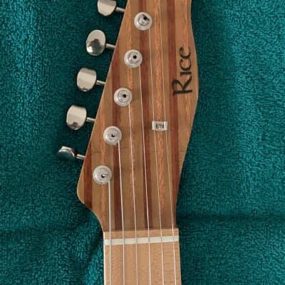 Rice Custom Guitars "T" Style  2013 Natural-See further description below image 6
