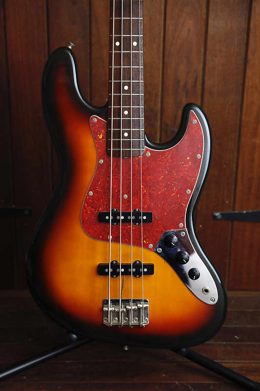 Fender JB62 Jazz Bass Made In Japan Sunburst 1991 Pre-Owned image 1