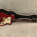 Vintage 1959-1960 Supro Belmont Electric Guitar Red Finish + Original Case USA Clean