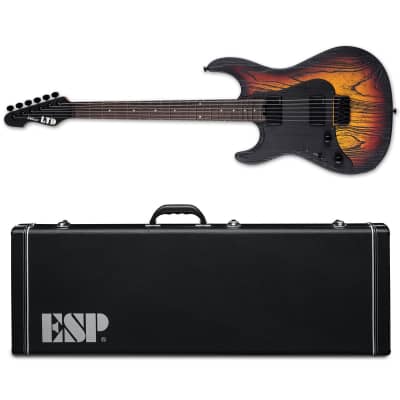 ESP LTD SN-1000HT LH Left-Handed Electric Guitar Fire Blast + ESP Hard Case BRAND NEW SN1000HT image 1