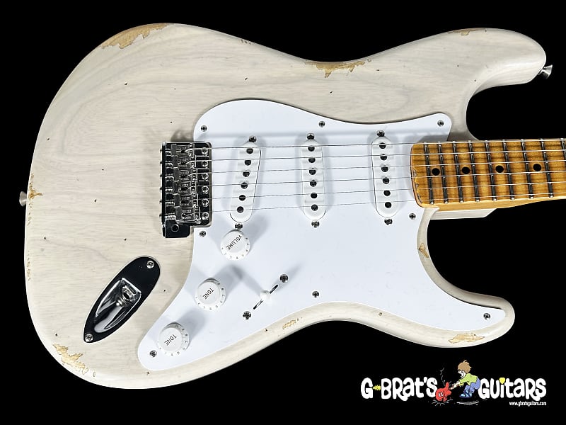 2024 Fender Stratocaster Fat 54 Custom Shop 70th Anniversary Limited Edition Relic ~ Aged White Blonde image 1