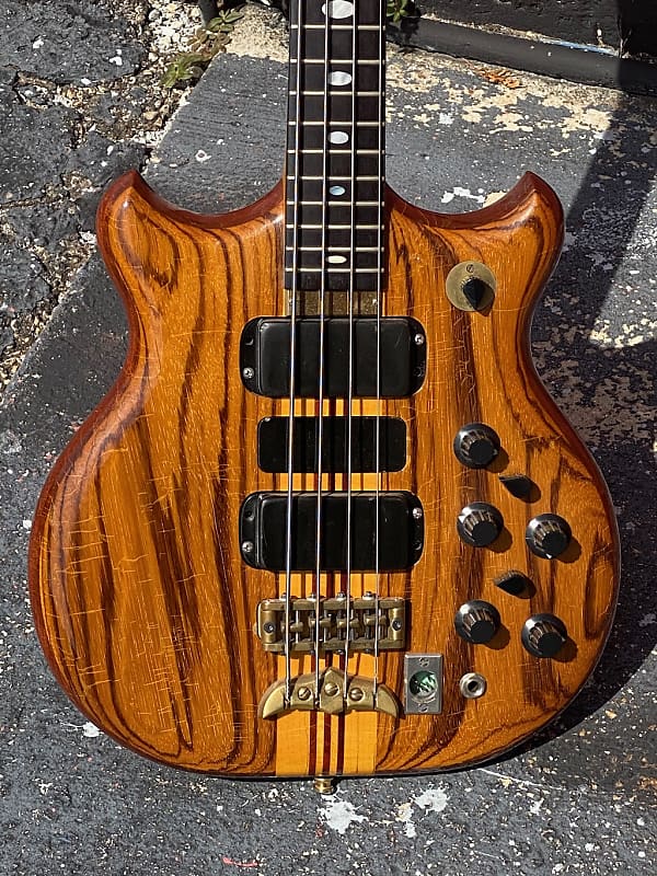 Alembic Series II Bass 1980 ultra rare all original Stanley Clarke Zebrawood Series II Short Scale its $39,800. new !! image 1